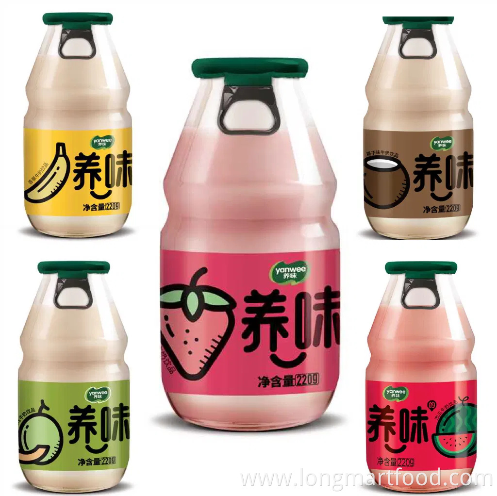 Enjoyable Soft Drink Milk Drink with Fruit Puree